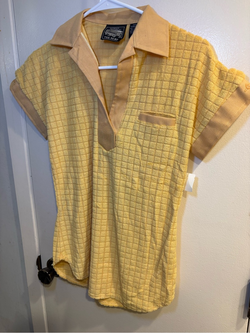 NWT Vintage JC Penny Tea Party Terry Cloth Women’s Polo L - Picture 3 of 7
